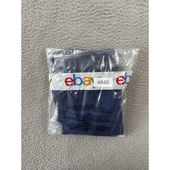 Gymshark Adapt Crop Top Womens Small Blue Mock Neck Seamless Long Sleeve - Picture 9 of 9